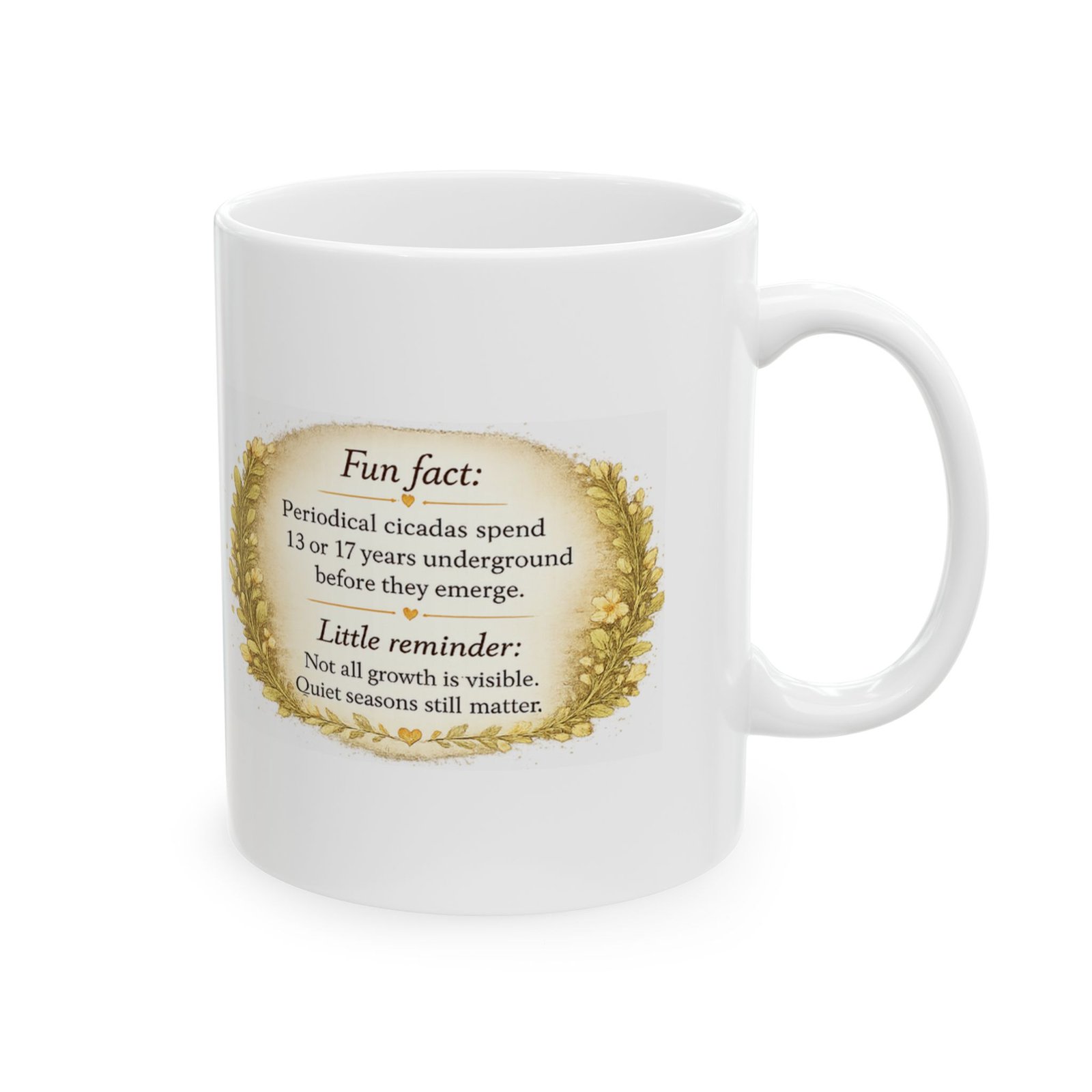 Nature’s Wisdom: Periodical Cicada – Ceramic Mug - Image 4