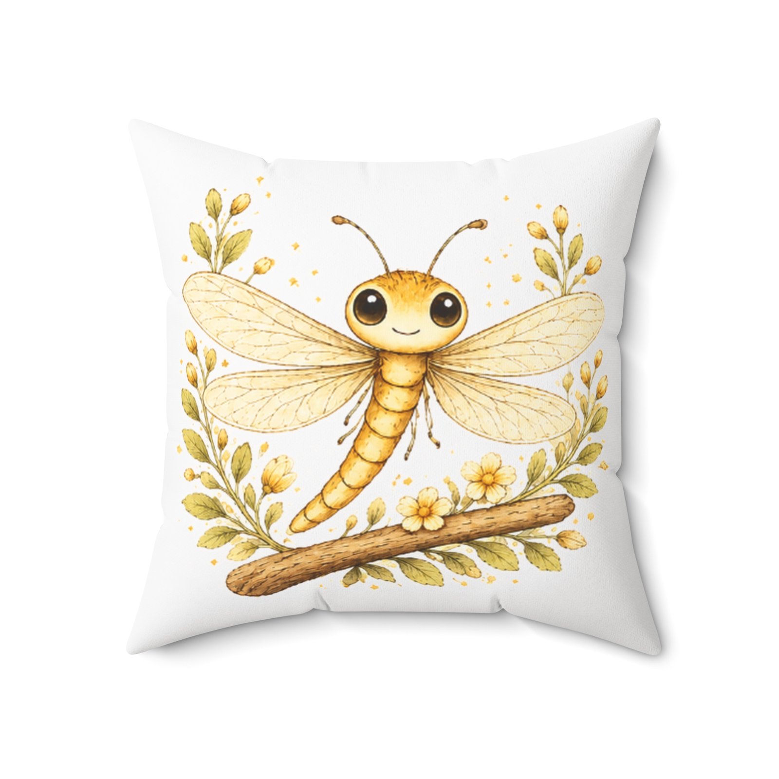 Nature’s Wisdom: Dragonfly – Square Pillow - Image 13