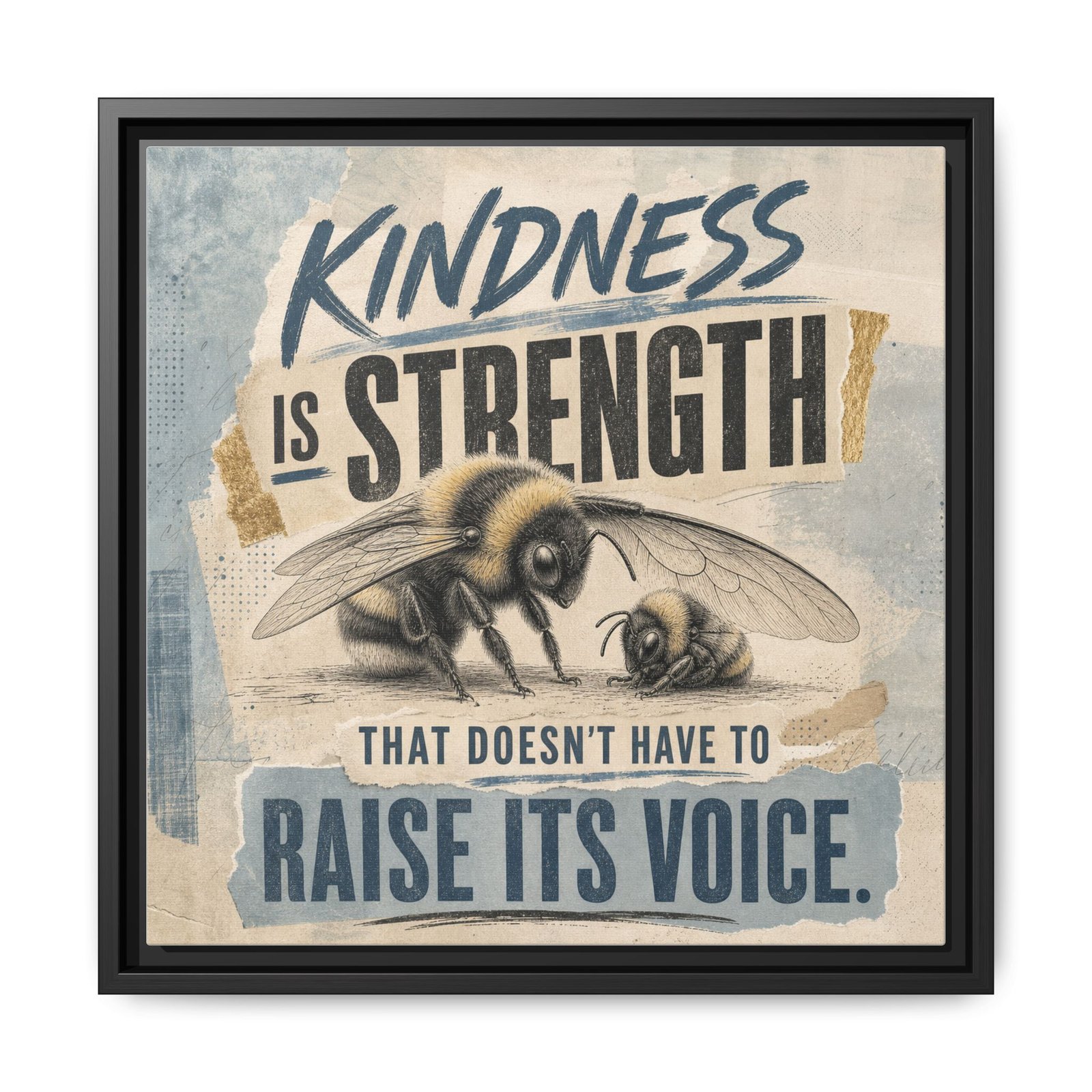 Words Within: Kindness – Framed Matte Canvas - Image 5