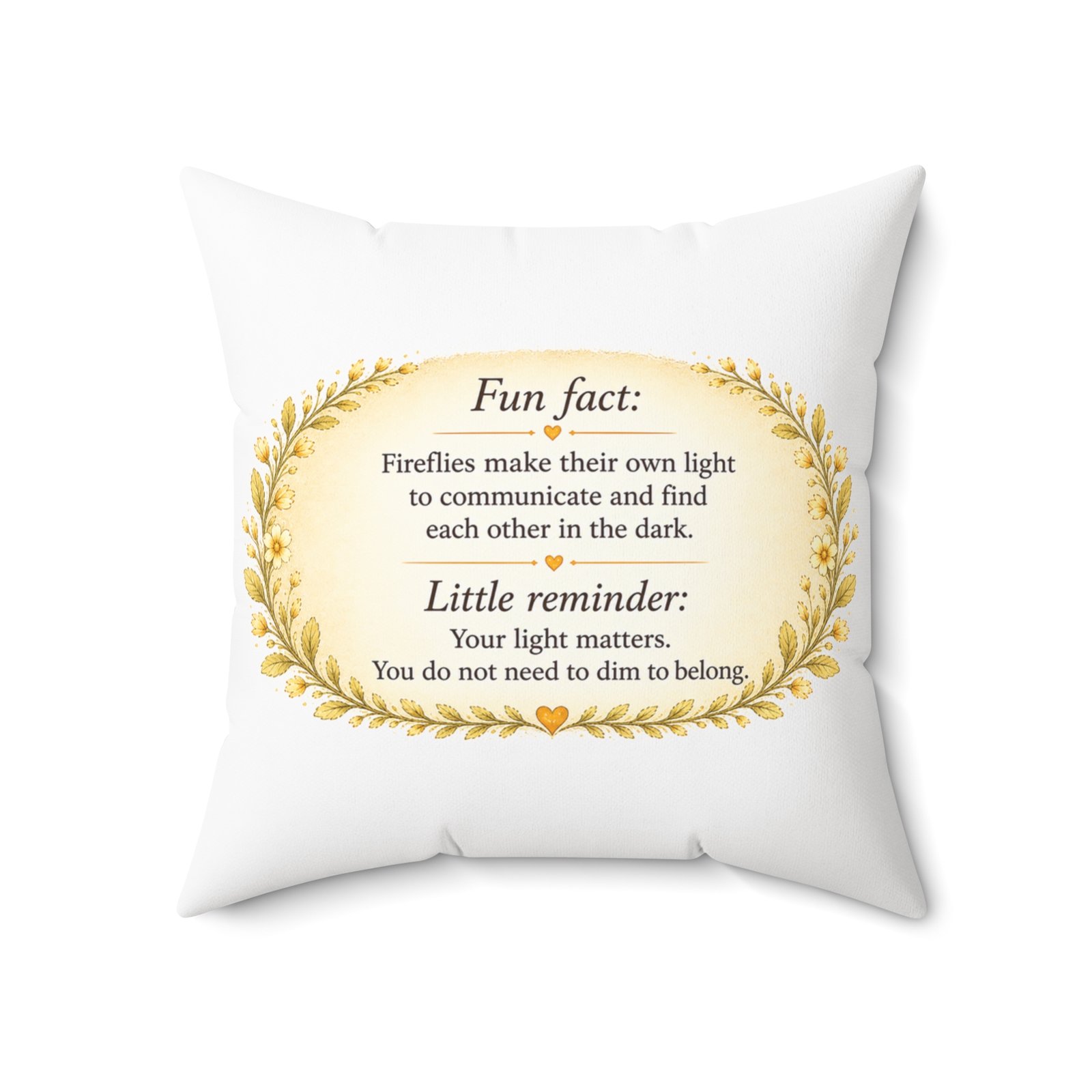 Nature’s Wisdom: Firefly – Square Pillow - Image 14