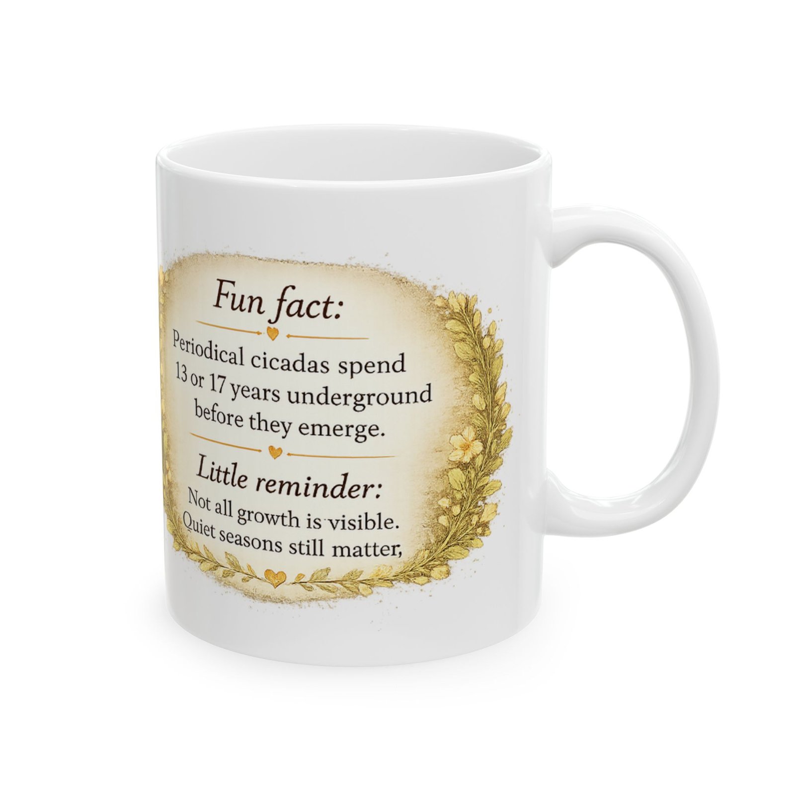 Bee Humble Within Cicada Fun Fact Mug - Image 4