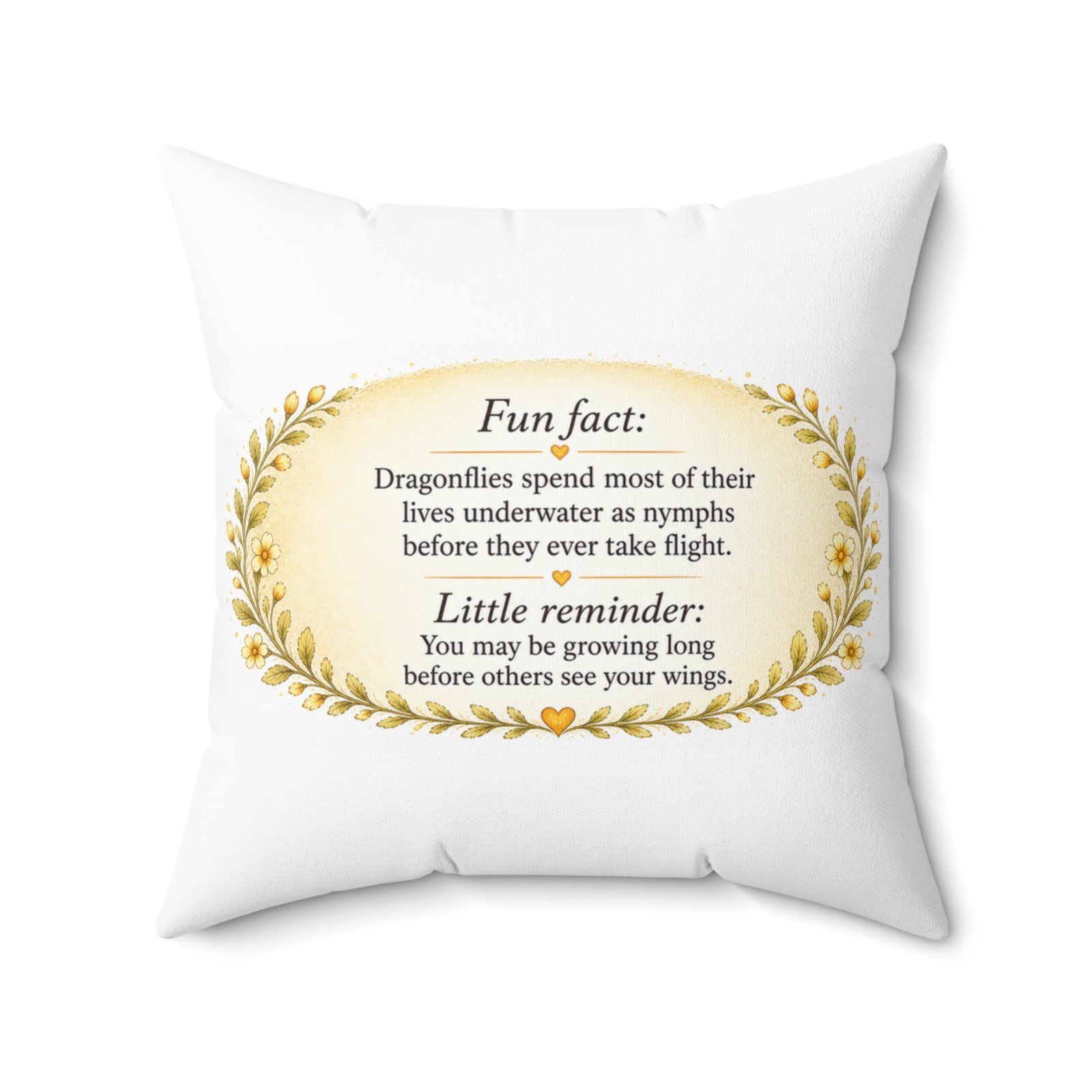 Nature’s Wisdom: Dragonfly – Square Pillow - Image 11