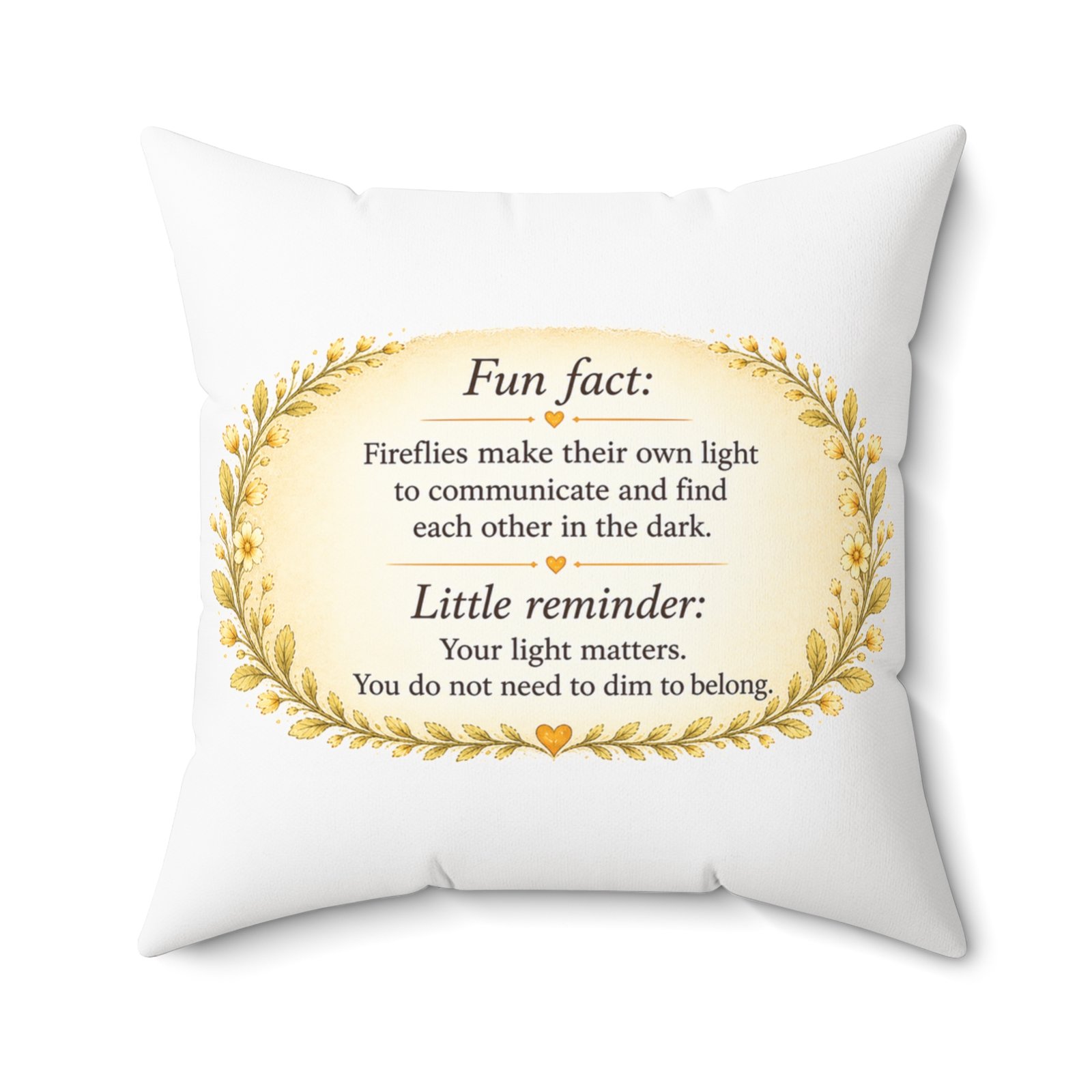Nature’s Wisdom: Firefly – Square Pillow - Image 17