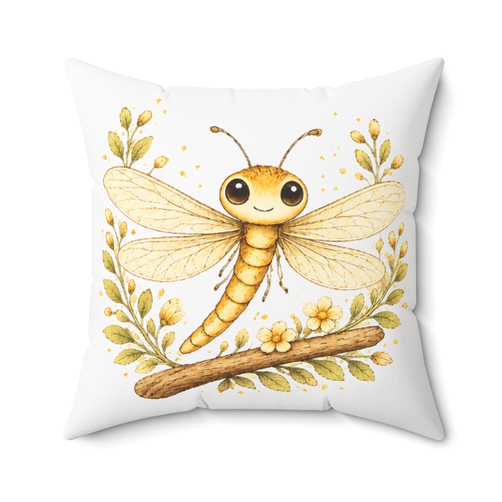 Nature’s Wisdom: Dragonfly – Square Pillow - Image 16