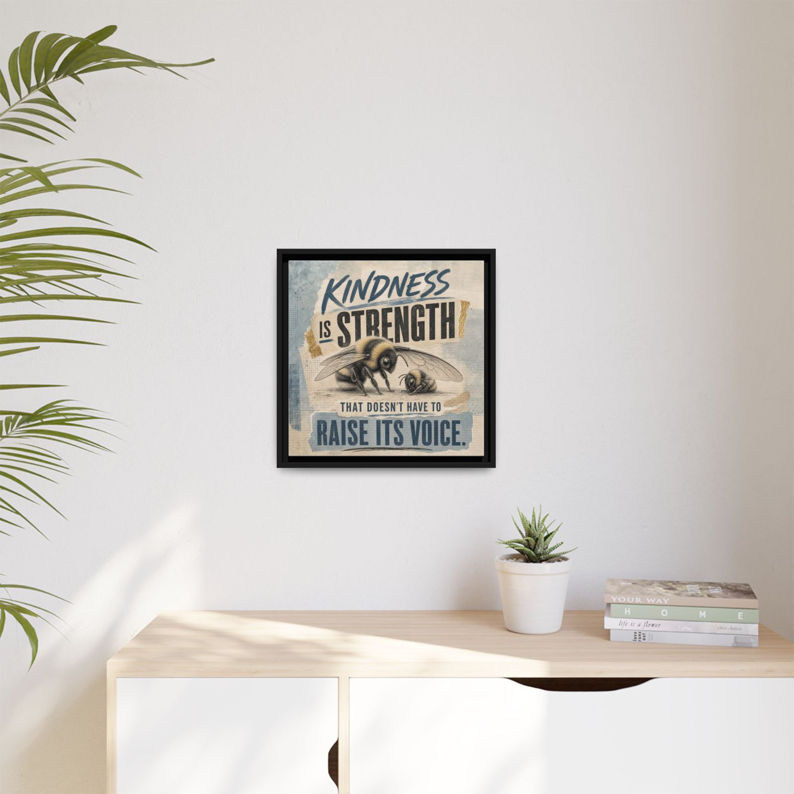 Words Within: Kindness – Framed Matte Canvas - Image 6