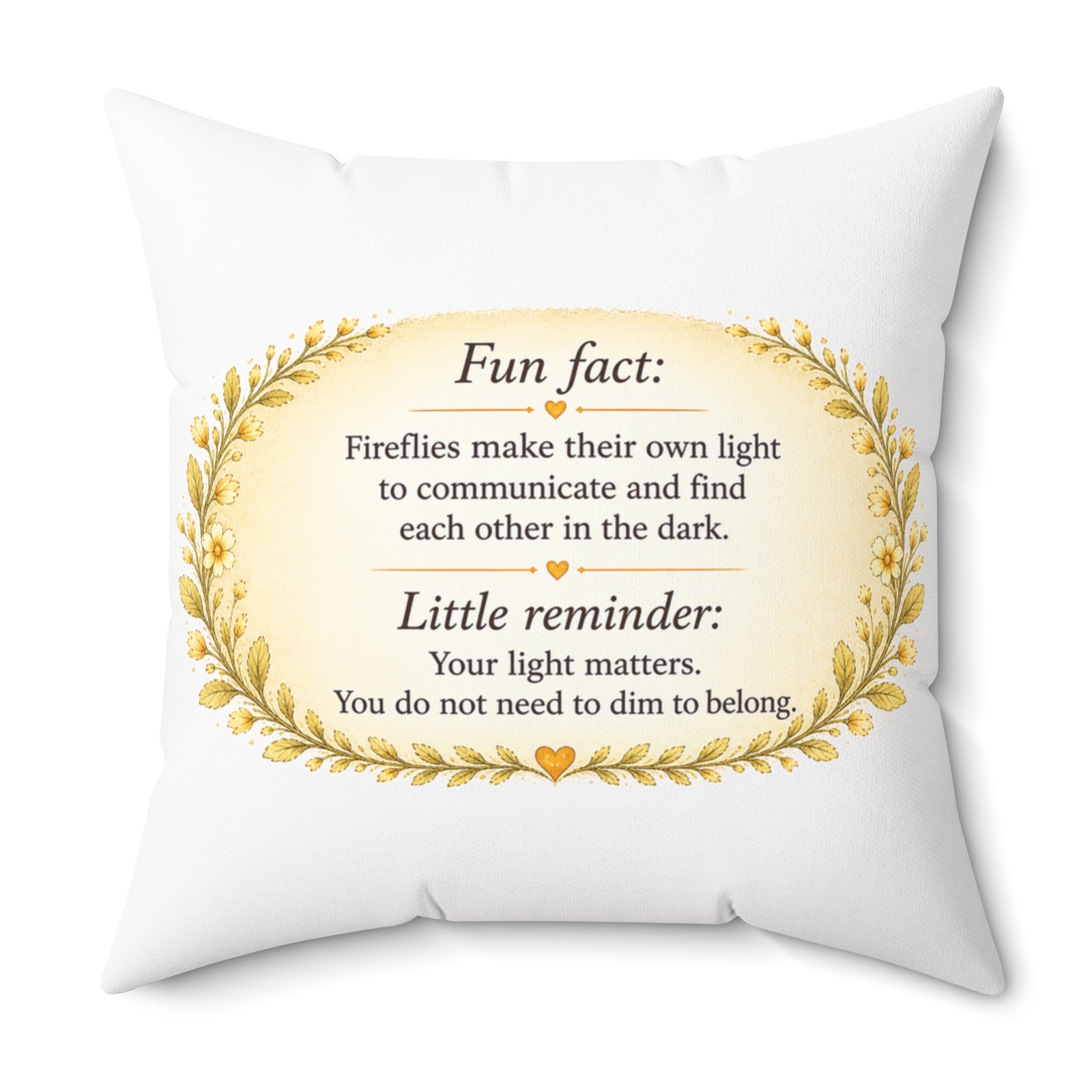 Nature’s Wisdom: Firefly – Square Pillow - Image 20
