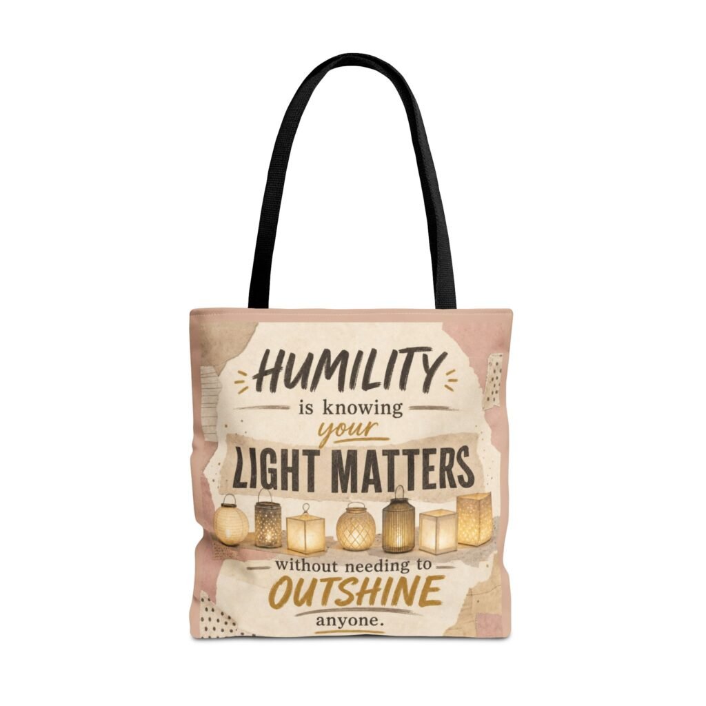 Humility Is Knowing Your Light Matters – All-Over Print Tote Bag