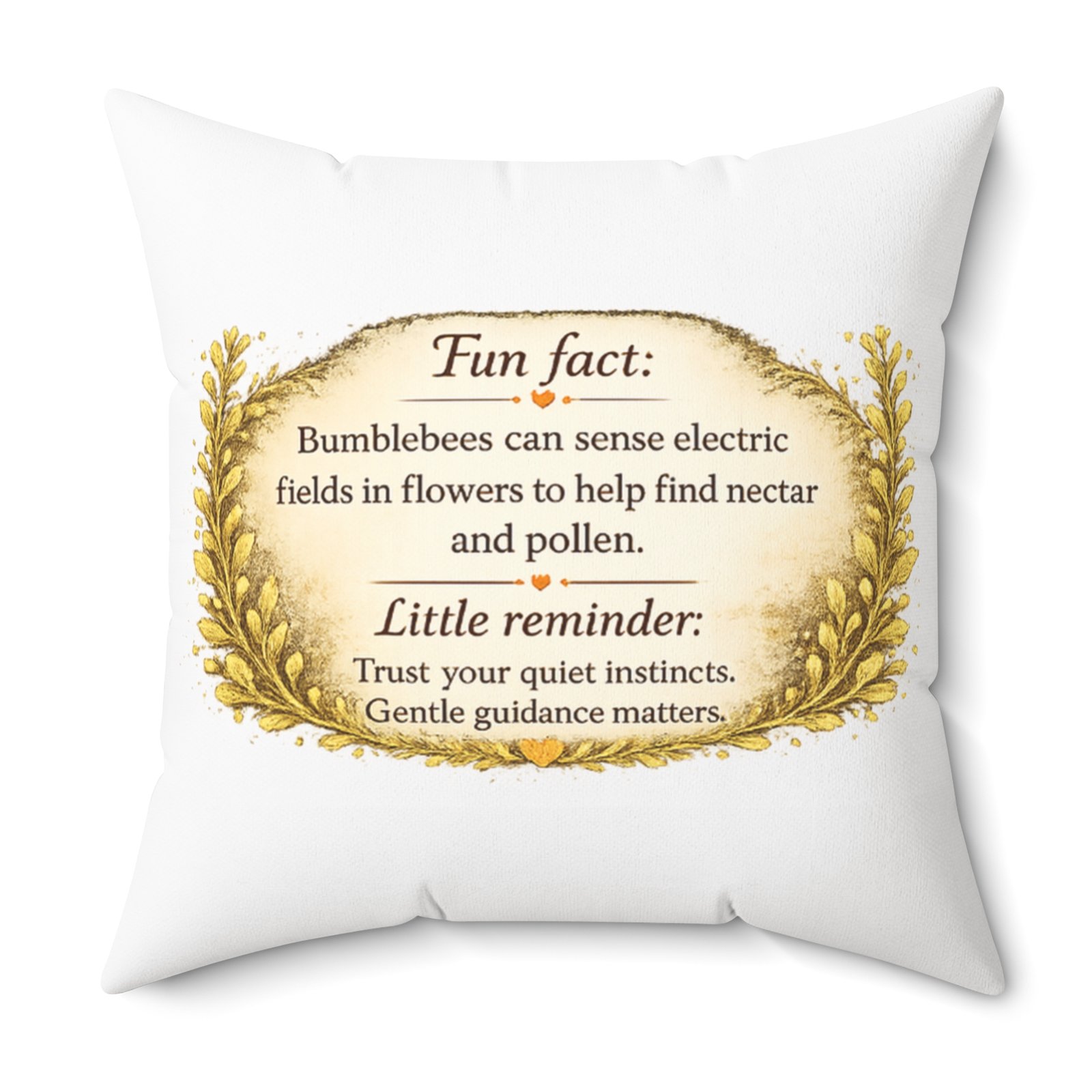 Nature’s Wisdom: Bumblebee – Square Pillow - Image 20