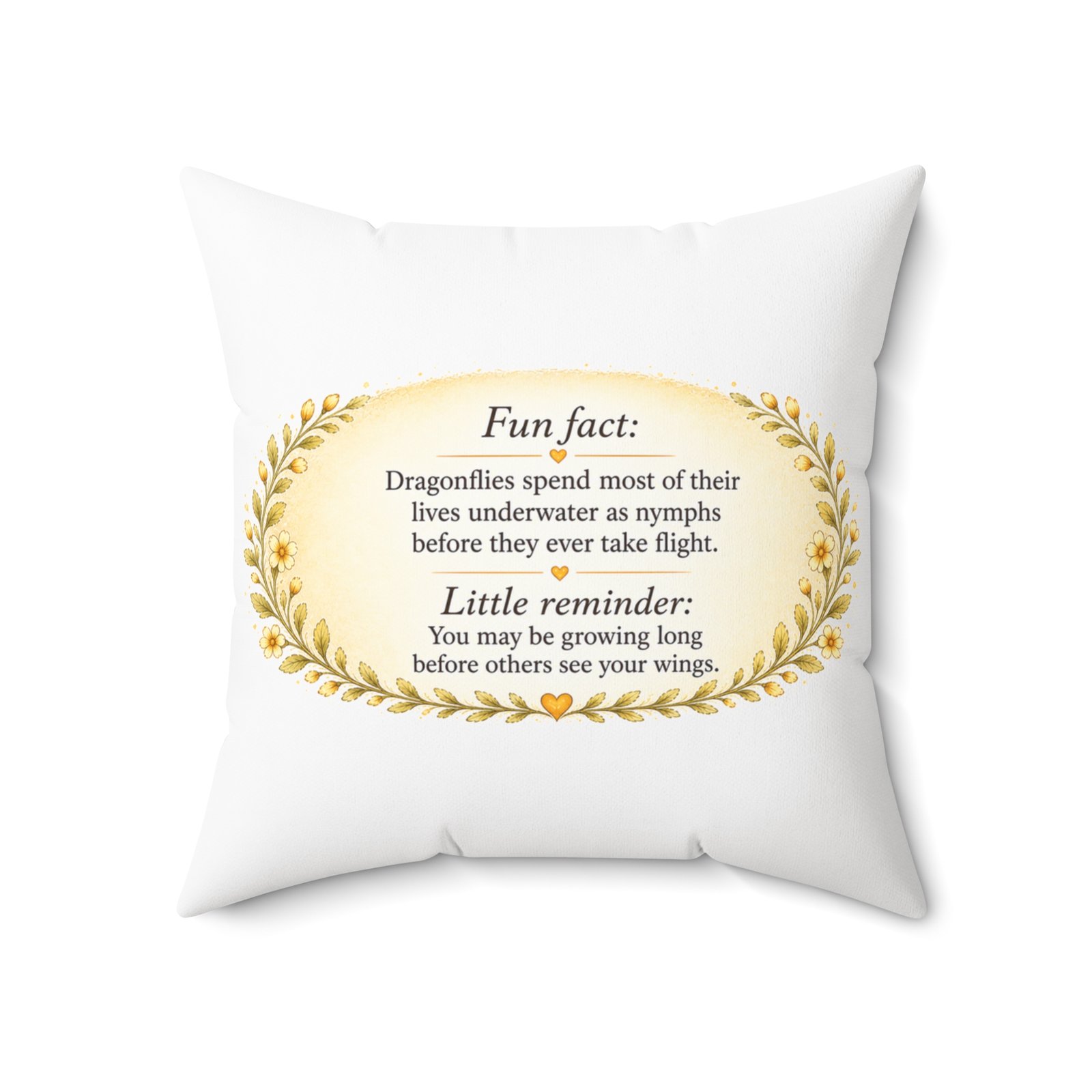 Nature’s Wisdom: Dragonfly – Square Pillow - Image 14