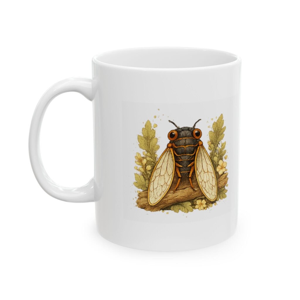 Nature’s Wisdom: Periodical Cicada – Ceramic Mug