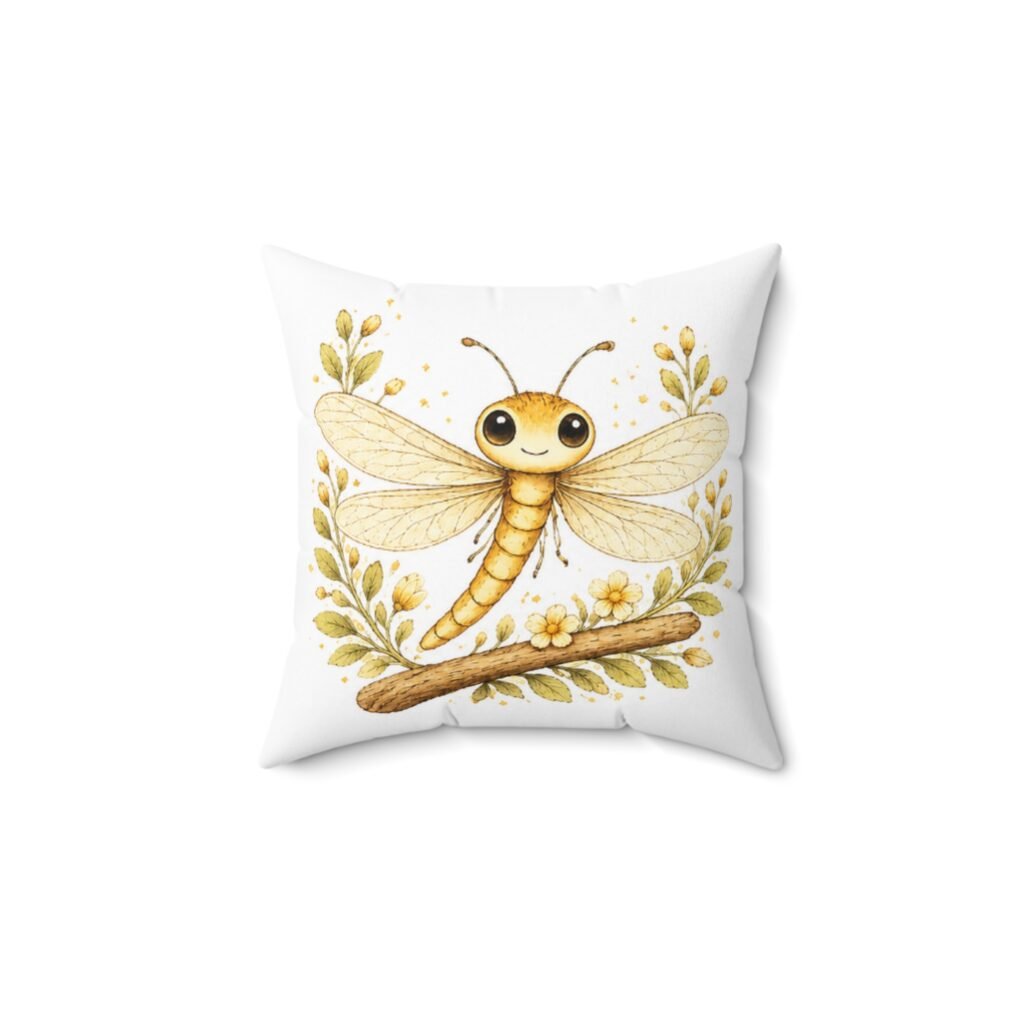 Nature’s Wisdom: Dragonfly – Square Pillow