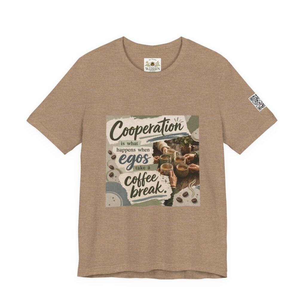 Cooperation Is What Happens When Egos Take a Coffee Break – Unisex T-Shirt
