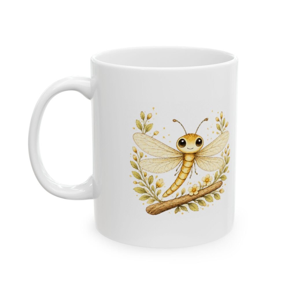 Nature’s Wisdom: Dragonfly – Ceramic Mug