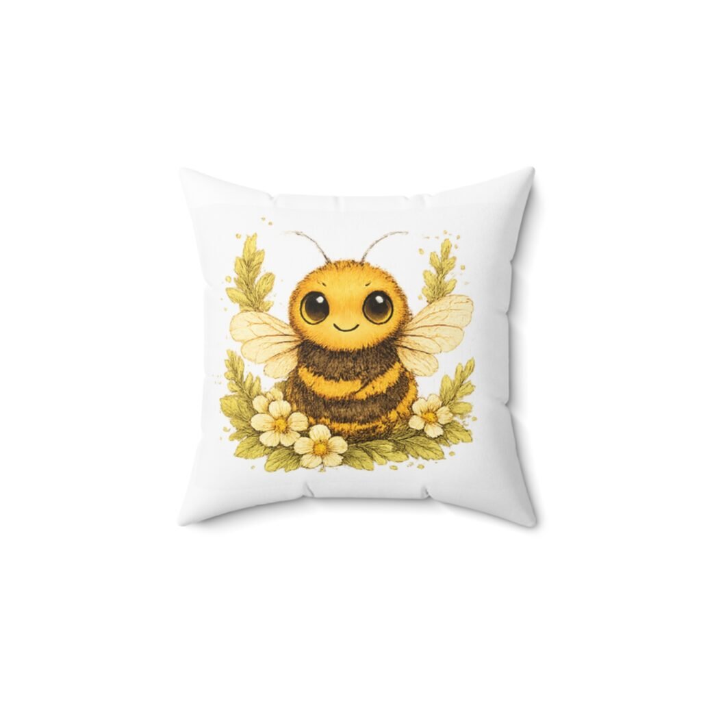 Nature’s Wisdom: Bumblebee – Square Pillow