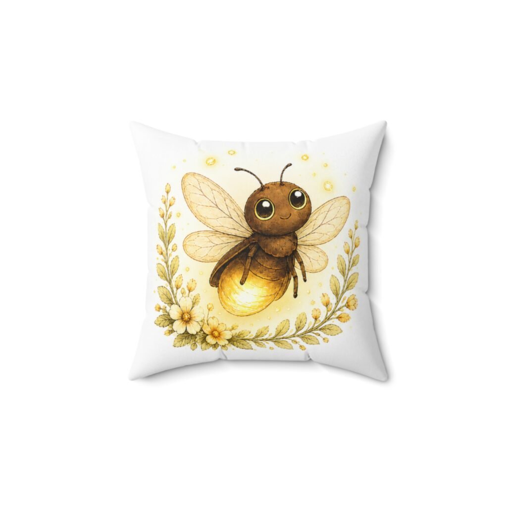 Nature’s Wisdom: Firefly – Square Pillow